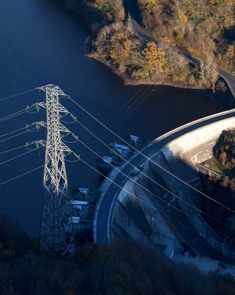 The Aigle Dam on the River Dordogne